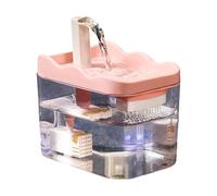 ZEPFJHE Distributeur d'eau automatique silencieux avec filtre pour animaux domestiques, grande capacité, entretien facile, fontaine silencieuse