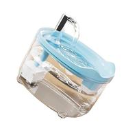 ZEPFJHE Distributeur d'eau Puss de grande capacité, technologie de filtre à 3 couches, action silencieuse sous 45 dB, fermeture automatique contre le tapis antidérapant, assemblage facile, gamelle