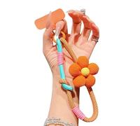 ZEPFJHE Dragonne de poignet anti-perte pour smartphone avec motif floral tendance Idéal pour tenir en toute sécurité la lanière de voyage