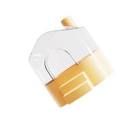 ZEPFJHE Durabilité ABS Hamster Sand Bathing House Hamster Salle de bain Hygiénique Habitat Accessoires pour Nettoyage Jeu et Relaxation Petit Animal Habitat Sable Maison de Bain