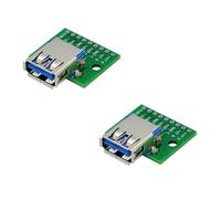 ZEPFJHE Durabilité - Prise femelle USB 3.0 vers DIP - Espacement de 2,54 mm pour un prototypage efficace - Module de transfert de données rapide