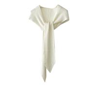 ZEPFJHE Écharpe à Capuche avec Foulard Capuche Châle Enveloppant Crochet Écharpe de Tête Écharpe en Pièce Imperméable à Capuche pour Femme Coupe-Vent, blanc, M