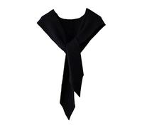 ZEPFJHE Écharpe à capuche, châle à capuche, écharpe au crochet, écharpe, coupe-vent, chapeau à capuche pour femme, Noir , M