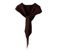 ZEPFJHE Écharpe à capuche, châle à capuche, écharpe au crochet, écharpe, coupe-vent, chapeau à capuche pour femme, café, M