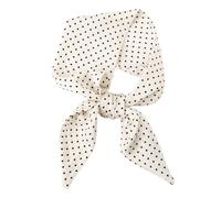 ZEPFJHE Écharpe décontractée en soie luxueuse, style personnalité, foulard pour améliorer le port professionnel du bureau, beige, taille unique