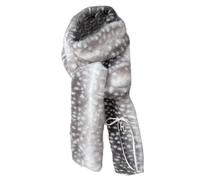 ZEPFJHE Écharpe d'hiver en peluche avec imprimé cerf - Cache-cou pour temps froid - Design unisexe pliable et chaud, gris, scarf