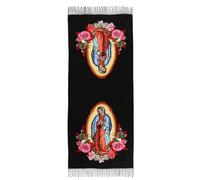 ZEPFJHE Écharpe douce surdimensionnée légère et chaude polyvalente pour homme et femme Accessoire d'hiver, Noir , M