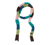 ZEPFJHE Écharpe en tricot pour femme - Longue ceinture fine - Cravate - Foulard pour filles - Accessoires photo - Long foulard tendance des années 2000, Bleu, vert, marron., M