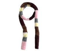 ZEPFJHE Écharpe en tricot pour femme - Longue ceinture fine - Cravate - Foulard pour filles - Accessoires photo - Long foulard tendance des années 2000, poudre de café, M