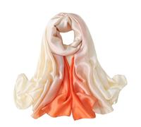 ZEPFJHE Écharpe tendance désert, sensation de soie, douce et confortable, adaptée pour la randonnée, le camping, écharpe multifonction, blanc, Taille unique