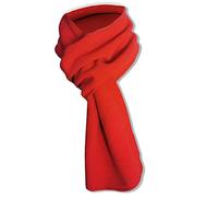 ZEPFJHE Écharpe tendance en polaire chaude douce et légère de couleur unie pour l'automne et l'hiver pour femmes, hommes, filles, garçons, Rouge, M