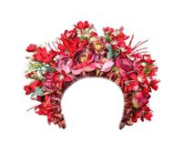 ZEPFJHE Élégant bandeau à fleurs pour femme - Magnifique coiffe florale délicate - Pince à cheveux - Ornement pour