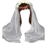 ZEPFJHE Élégant bandeau gothique en forme de fleur pour fille, tendance, spectacles, fête de mariage, bijoux pour femmes et filles