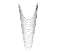 ZEPFJHE Élégant collier de perles multi-couches cascade clavicule chaîne longueur réglable pour les amateurs de styles collier, taille unique, Comme décrit, Comme décrit.