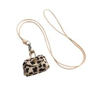 ZEPFJHE Élégant collier portefeuille en cuir robuste pour ranger les écouteurs et les pièces de monnaie Design pratique pour une utilisation quotidienne pratique Collier élégant pour femme, Motif