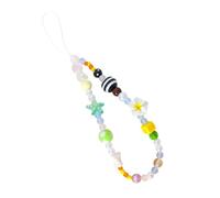 ZEPFJHE Elegant Handmaded Beded Keychain Pendant Pendre De Téléphone Mobile Chaîne Chaîne Téléphonie Mobile Corde Téléphonique pour Téléphone