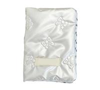 ZEPFJHE Élégant nœud coréen pour passeport pour femme, accessoires de voyage avec des designs uniques et multifonctionnels, beige, Small bow