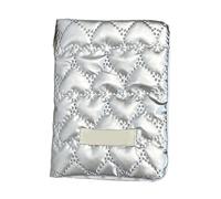 ZEPFJHE Élégant nœud coréen pour passeport pour femme, accessoires de voyage avec des designs uniques et multifonctionnels, Argenté., Love