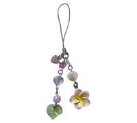 ZEPFJHE Élégant Plumeria Et Glands Coeur Accessoire Suspendu Ornement Les Décors De Bureau Ou De Magasin Charme Suspendu Unique