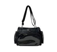 ZEPFJHE Élégant sac à bandoulière en polyuréthane sur le thème japonais pour les amateurs de cosplay, sac à bandoulière amovible pour les amateurs d'anime, sac léger en polyuréthane pour cosplay, Noir