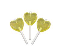 ZEPFJHE Elegant Star Heart Round Lollipop Pendant Avec Un Accessoire De Matériaux De Résine Robuste À Longue Utilisation Pour Un Pendentif En Résine Quotidienne Pour Les Femmes