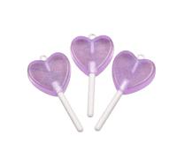 ZEPFJHE Elegant Star Heart Round Lollipop Pendant Avec Un Accessoire De Matériaux De Résine Robuste À Longue Utilisation Pour Un Pendentif En Résine Quotidienne Pour Les Femmes