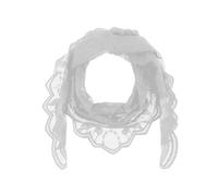 ZEPFJHE Élégant voile manticulla en dentelle pour catholique vintage latine masse massive écharpe fleur foulard foulard foulard châle creux, blanc, Taille unique