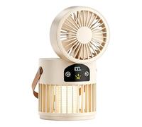 ZEPFJHE Éliminateurs de Mouches, Ventilateur de Lampe, Fonctionnement Silencieux, Ventilateur de Camping, piège électrique léger pour extérieur et intérieur, piège électrique Portable