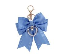 ZEPFJHE Emplacement Élégant Bowknot avec Perles De Mode Perls Charme Mignitude Accessoire Pendre Suspendu Délicat pour Clés Et À Main Accessoires De À Main