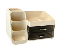 ZEPFJHE EMPLAISONS Organisateurs De Bureau Multifonctionnels avec 9 Compartiments pour Cosmetics Office Supplies & Beauty Tools Cosmetic Rangement Box
