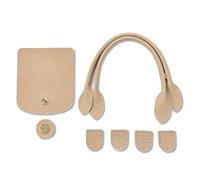 ZEPFJHE Ensemble d'accessoires pour sac à patchwork avec fermeture et éléments détachables en plusieurs couleurs au crochet texturé