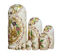 ZEPFJHE Ensemble de 10 poupées gigognes Russes en Bois Peint à la Main, pièces d ' Art culturel Matryoshka, Nidification Russe pour Adultes