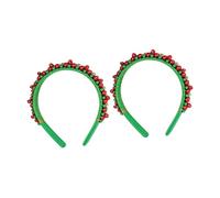 ZEPFJHE Ensemble de bandeaux de cloche de Noël avec carillon en, Green | Cadre de bandeaux enveloppés de velours, accents qui sonnent avec un mouvement doux, pour les spectacles de
