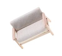 ZEPFJHE Ensemble de canapé simple fait à la main pour maisons de poupées, causeuse, pour scènes réalistes de chambre à coucher, ensemble de canapés portables