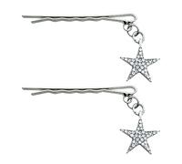 ZEPFJHE Épingle à cheveux avec pendentif étoile pour fille - En alliage - Pince à cheveux douce - Épingle étoile à cinq pointes - Pour étudiant