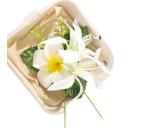 ZEPFJHE Épingle à cheveux légère en forme d'œufs de flamme pour femme, pince à cheveux pour vacances, fête, plage, mariage, coiffure, décoration élégante pour les vacances