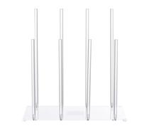 ZEPFJHE Étagère à chaussures pour économiser de l'espace pour 4 paires de chaussures en acrylique robuste design vertical étagère à chaussures en acrylique pour entrée