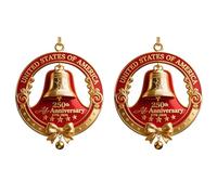 ZEPFJHE États-Unis 250e Anniversaire Liberties Bells Ornement Fait À La Main Les Dons De Pendentif Fondateur États-Unis.