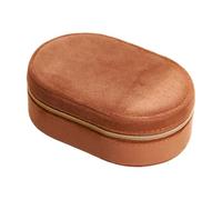 ZEPFJHE Étui à bijoux en flanelle douce avec compartiments pour la maison, les voyages, les voyages