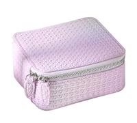 ZEPFJHE Étui de voyage avec séparateurs et intérieur en velours pelucheux, adapté pour organiser et protéger les accessoires, accessoires de voyage pour bijoux