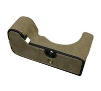 ZEPFJHE Étui en cuir pour appareil photo ILCE 7c2 avec accès facile et protection solide pour appareil photo, kaki, Ensemble de bagages