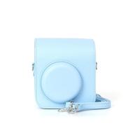 ZEPFJHE Étui en cuir synthétique souple pour appareil photo Mini12 avec bretelles, bleu, Ensemble de bagages