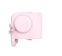 ZEPFJHE Étui en cuir synthétique souple pour appareil photo Mini12 avec bretelles, rose, Ensemble de bagages