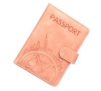 ZEPFJHE Étui portefeuille de voyage en cuir PU pour passeports, cartes de visite, cartes de crédit, passeport, étui portefeuille de voyage pour homme et femme, b, Beauté de masse
