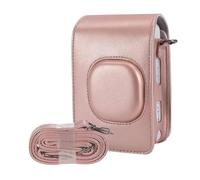 ZEPFJHE Étui pour appareil photo en cuir PU avec bandoulière pour accessoires d'appareil photo LiPlay, Or pâle, Ensemble de bagages