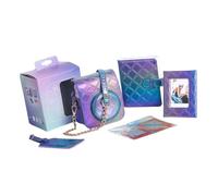 ZEPFJHE Étui pour appareil photo, sac en cuir PU avec bandoulière réglable, cadre pour album photo, autocollants, sac de protection en polyuréthane, Panier nacré P, Ensemble de bagages