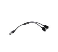 ZEPFJHE Extension USB 2 Ports mâle Double Femelle pour lecteurs Clignotants, Clavier pour Ordinateur Portable, Ordinateur de Bureau et Consoles de Jeu Extension d ' Alimentation USB