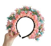 ZEPFJHE Fleur Hairpiece Silk Flower Headband Beautiful Flower Headpiece Delicate Floral Hair Clip Ornement for