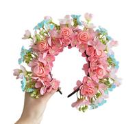ZEPFJHE Fleur Hairpiece Silk Flower Headband Beautiful Flower Headpiece Delicate Floral Hair Clip Ornement for