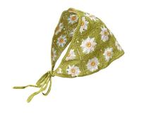 ZEPFJHE Flower Match Headscarf Pour Les Femmes Spring Wear Elegant Bandband Decorative Headwrap Pour Les Vacances De Vacances Tenue Décontractée Écharpe